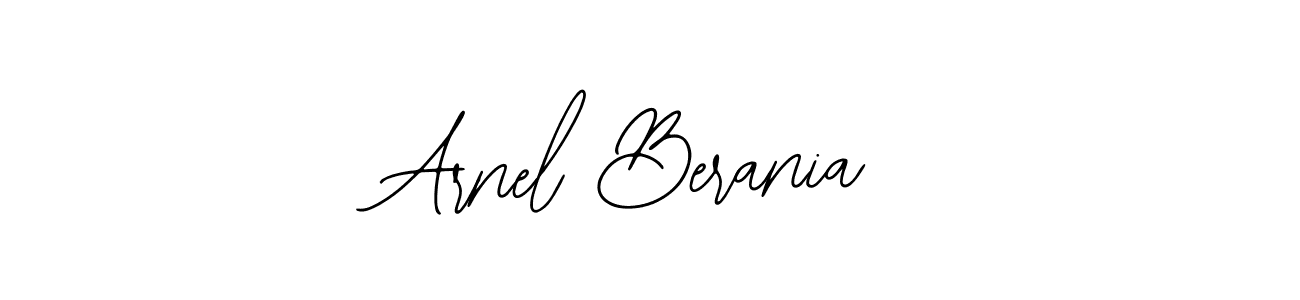 The best way (Bearetta-2O07w) to make a short signature is to pick only two or three words in your name. The name Arnel Berania include a total of six letters. For converting this name. Arnel Berania signature style 12 images and pictures png