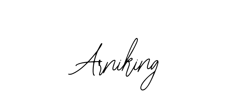 if you are searching for the best signature style for your name Arniking. so please give up your signature search. here we have designed multiple signature styles  using Bearetta-2O07w. Arniking signature style 12 images and pictures png