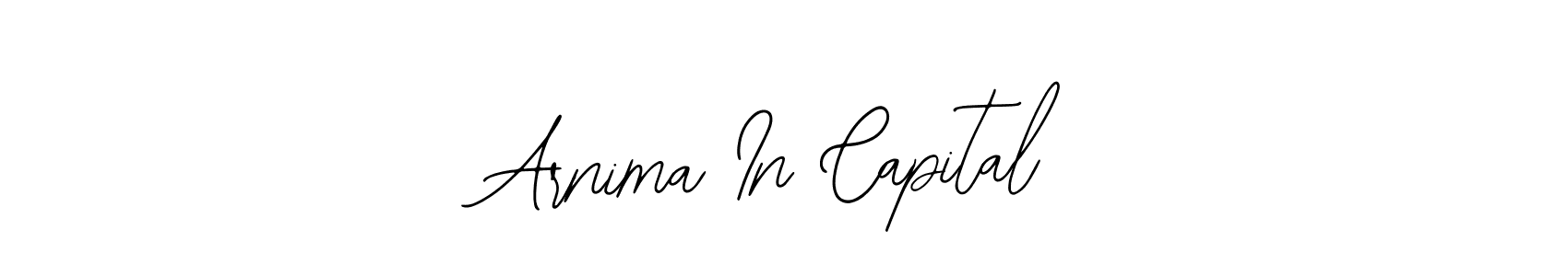 The best way (Bearetta-2O07w) to make a short signature is to pick only two or three words in your name. The name Arnima In Capital include a total of six letters. For converting this name. Arnima In Capital signature style 12 images and pictures png