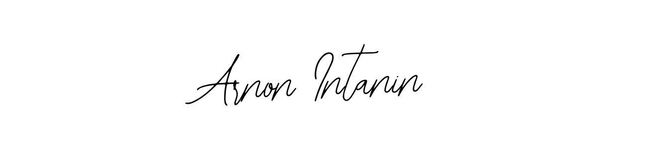 Use a signature maker to create a handwritten signature online. With this signature software, you can design (Bearetta-2O07w) your own signature for name Arnon Intanin. Arnon Intanin signature style 12 images and pictures png