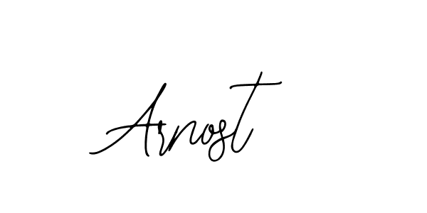 You should practise on your own different ways (Bearetta-2O07w) to write your name (Arnost) in signature. don't let someone else do it for you. Arnost signature style 12 images and pictures png