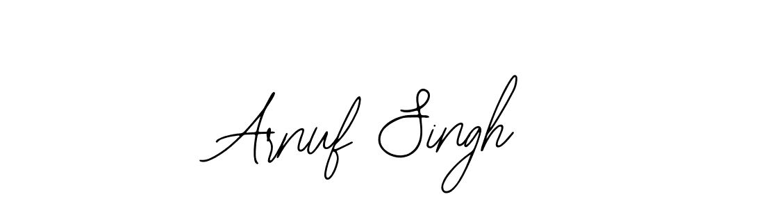 Design your own signature with our free online signature maker. With this signature software, you can create a handwritten (Bearetta-2O07w) signature for name Arnuf Singh. Arnuf Singh signature style 12 images and pictures png