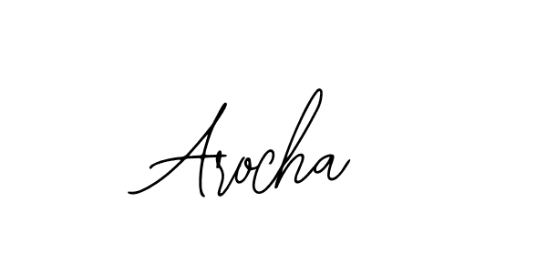 How to make Arocha name signature. Use Bearetta-2O07w style for creating short signs online. This is the latest handwritten sign. Arocha signature style 12 images and pictures png