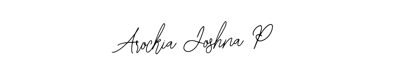 Make a beautiful signature design for name Arockia Joshna P. With this signature (Bearetta-2O07w) style, you can create a handwritten signature for free. Arockia Joshna P signature style 12 images and pictures png