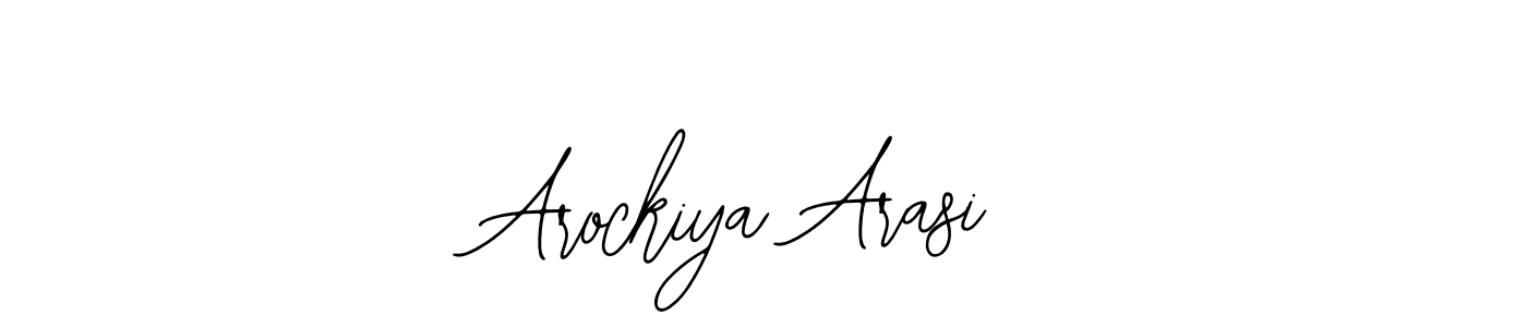 Bearetta-2O07w is a professional signature style that is perfect for those who want to add a touch of class to their signature. It is also a great choice for those who want to make their signature more unique. Get Arockiya Arasi name to fancy signature for free. Arockiya Arasi signature style 12 images and pictures png