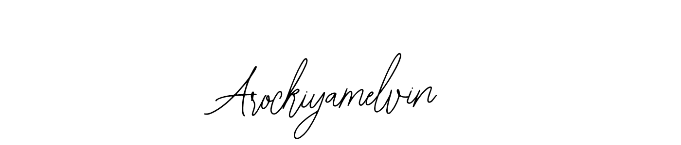 How to make Arockiyamelvin signature? Bearetta-2O07w is a professional autograph style. Create handwritten signature for Arockiyamelvin name. Arockiyamelvin signature style 12 images and pictures png