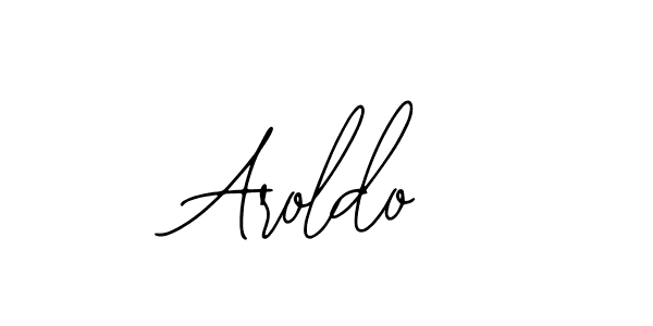 You should practise on your own different ways (Bearetta-2O07w) to write your name (Aroldo) in signature. don't let someone else do it for you. Aroldo signature style 12 images and pictures png