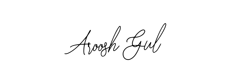 Also we have Aroosh Gul name is the best signature style. Create professional handwritten signature collection using Bearetta-2O07w autograph style. Aroosh Gul signature style 12 images and pictures png