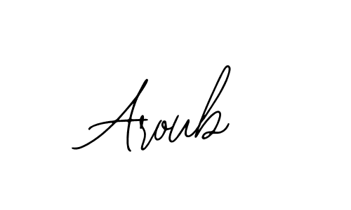 Make a beautiful signature design for name Aroub. Use this online signature maker to create a handwritten signature for free. Aroub signature style 12 images and pictures png