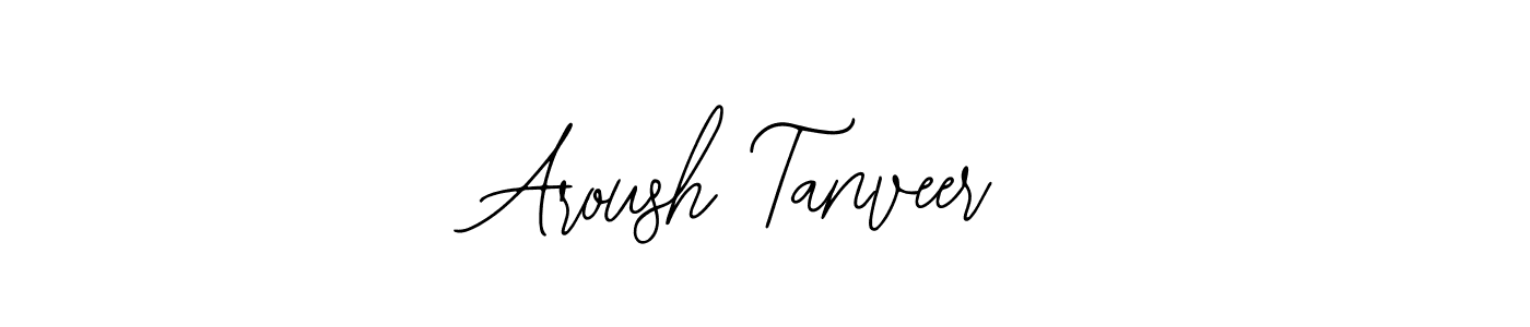 Use a signature maker to create a handwritten signature online. With this signature software, you can design (Bearetta-2O07w) your own signature for name Aroush Tanveer. Aroush Tanveer signature style 12 images and pictures png