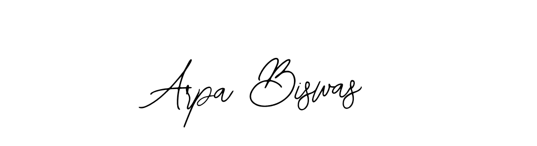 How to make Arpa Biswas name signature. Use Bearetta-2O07w style for creating short signs online. This is the latest handwritten sign. Arpa Biswas signature style 12 images and pictures png