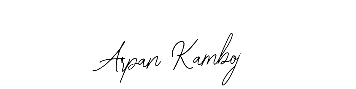 It looks lik you need a new signature style for name Arpan Kamboj. Design unique handwritten (Bearetta-2O07w) signature with our free signature maker in just a few clicks. Arpan Kamboj signature style 12 images and pictures png