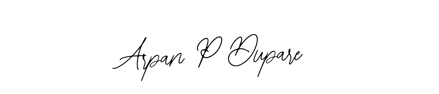 if you are searching for the best signature style for your name Arpan P Dupare. so please give up your signature search. here we have designed multiple signature styles  using Bearetta-2O07w. Arpan P Dupare signature style 12 images and pictures png