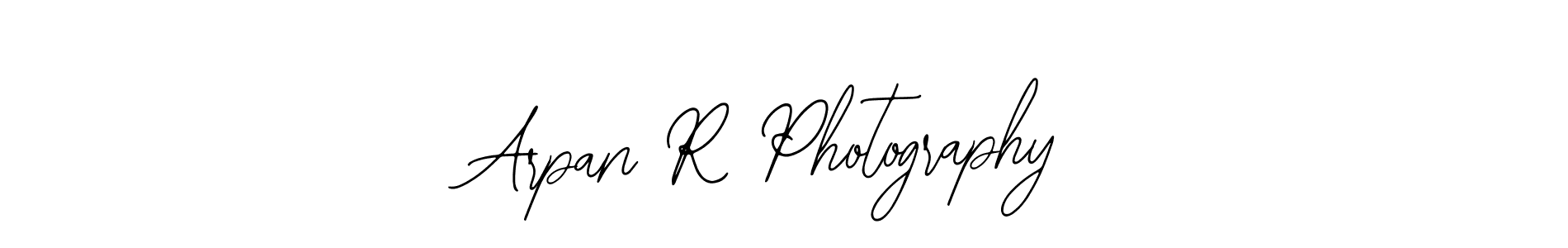 You should practise on your own different ways (Bearetta-2O07w) to write your name (Arpan R Photography) in signature. don't let someone else do it for you. Arpan R Photography signature style 12 images and pictures png