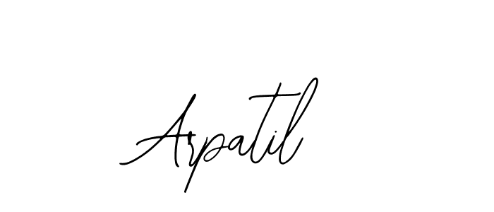 Make a beautiful signature design for name Arpatil. Use this online signature maker to create a handwritten signature for free. Arpatil signature style 12 images and pictures png