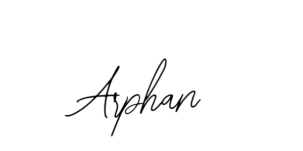 How to make Arphan name signature. Use Bearetta-2O07w style for creating short signs online. This is the latest handwritten sign. Arphan signature style 12 images and pictures png