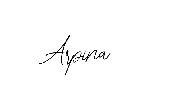 if you are searching for the best signature style for your name Arpina. so please give up your signature search. here we have designed multiple signature styles  using Bearetta-2O07w. Arpina signature style 12 images and pictures png