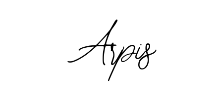 A stylish, flowing autograph style designed for name Arpis using Bearetta-2O07w typography. Perfect for digital creative projects. Arpis signature style 12 images and pictures png