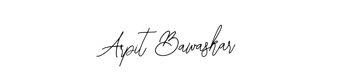 Use a signature maker to create a handwritten signature online. With this signature software, you can design (Bearetta-2O07w) your own signature for name Arpit Bawaskar. Arpit Bawaskar signature style 12 images and pictures png