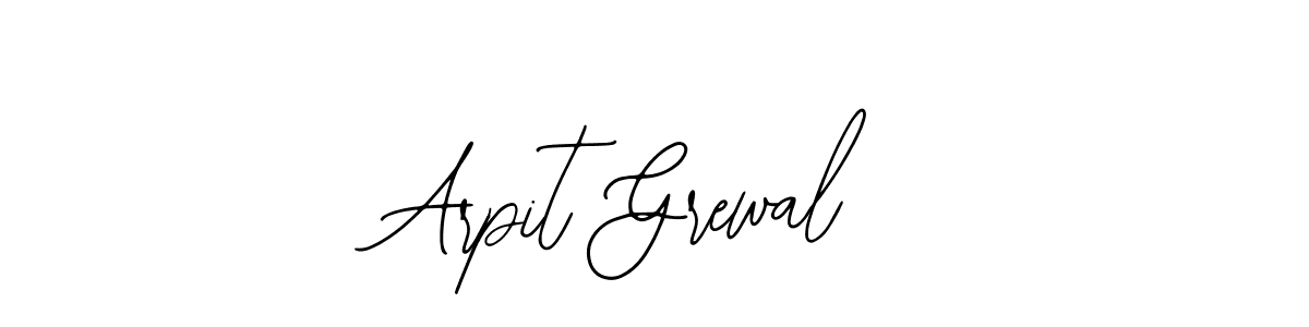 Bearetta-2O07w is a professional signature style that is perfect for those who want to add a touch of class to their signature. It is also a great choice for those who want to make their signature more unique. Get Arpit Grewal name to fancy signature for free. Arpit Grewal signature style 12 images and pictures png