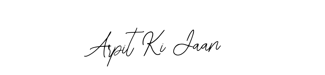 Use a signature maker to create a handwritten signature online. With this signature software, you can design (Bearetta-2O07w) your own signature for name Arpit Ki Jaan. Arpit Ki Jaan signature style 12 images and pictures png