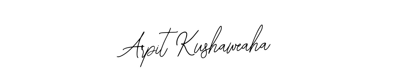 Bearetta-2O07w is a professional signature style that is perfect for those who want to add a touch of class to their signature. It is also a great choice for those who want to make their signature more unique. Get Arpit Kushaweaha name to fancy signature for free. Arpit Kushaweaha signature style 12 images and pictures png