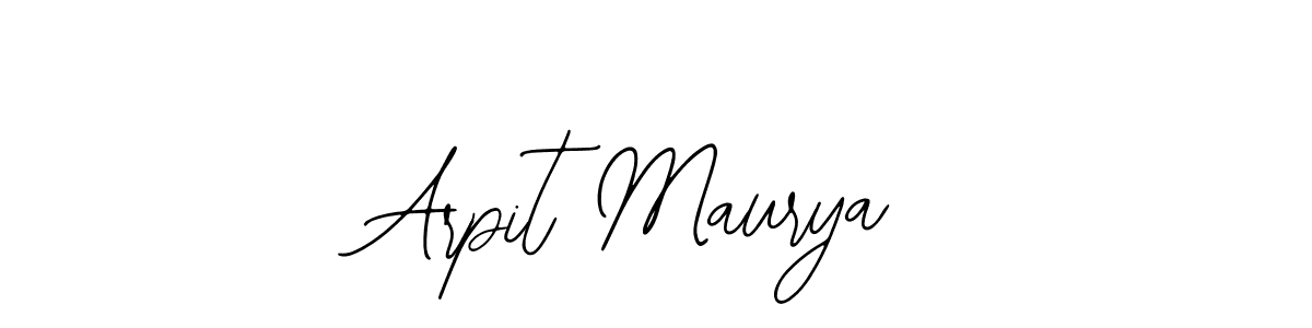 Use a signature maker to create a handwritten signature online. With this signature software, you can design (Bearetta-2O07w) your own signature for name Arpit Maurya. Arpit Maurya signature style 12 images and pictures png