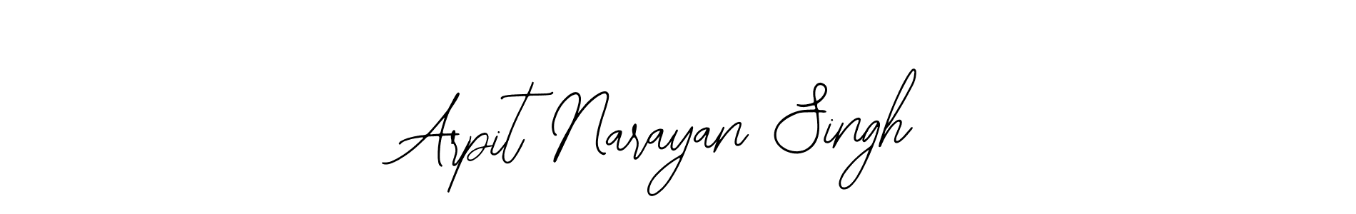 Also You can easily find your signature by using the search form. We will create Arpit Narayan Singh name handwritten signature images for you free of cost using Bearetta-2O07w sign style. Arpit Narayan Singh signature style 12 images and pictures png
