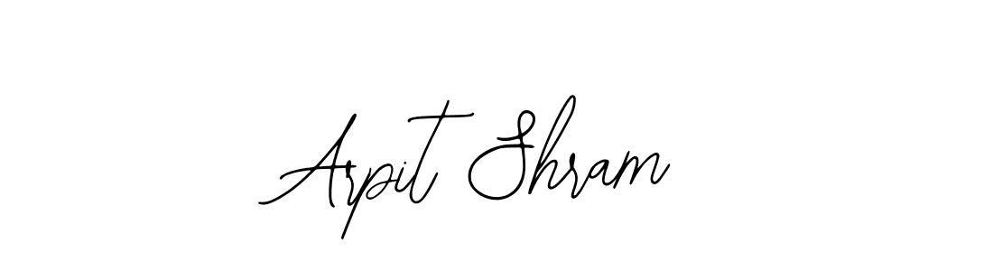 Arpit Shram stylish signature style. Best Handwritten Sign (Bearetta-2O07w) for my name. Handwritten Signature Collection Ideas for my name Arpit Shram. Arpit Shram signature style 12 images and pictures png