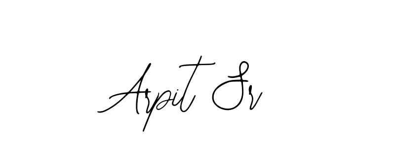 How to make Arpit Sr name signature. Use Bearetta-2O07w style for creating short signs online. This is the latest handwritten sign. Arpit Sr signature style 12 images and pictures png