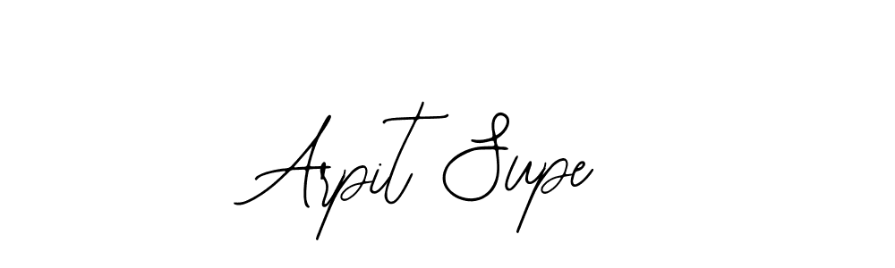 The best way (Bearetta-2O07w) to make a short signature is to pick only two or three words in your name. The name Arpit Supe include a total of six letters. For converting this name. Arpit Supe signature style 12 images and pictures png