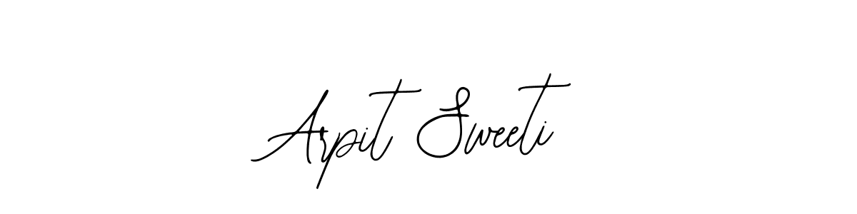 The best way (Bearetta-2O07w) to make a short signature is to pick only two or three words in your name. The name Arpit Sweeti include a total of six letters. For converting this name. Arpit Sweeti signature style 12 images and pictures png