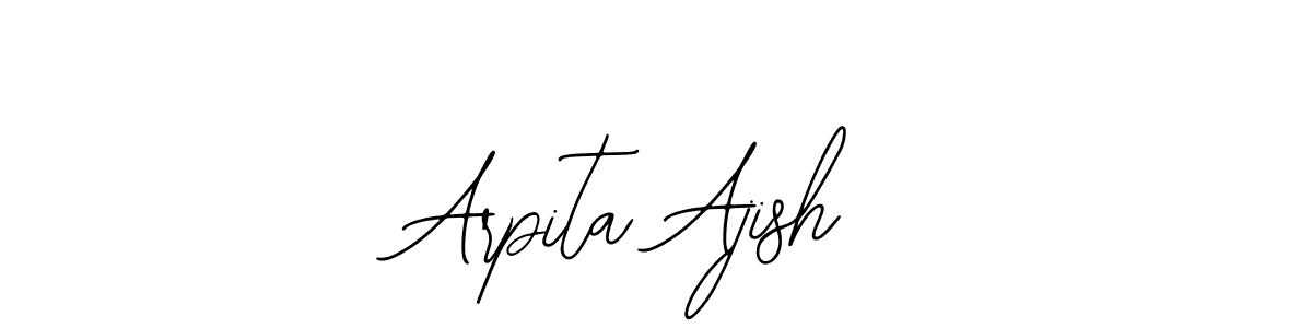 Make a short Arpita Ajish signature style. Manage your documents anywhere anytime using Bearetta-2O07w. Create and add eSignatures, submit forms, share and send files easily. Arpita Ajish signature style 12 images and pictures png