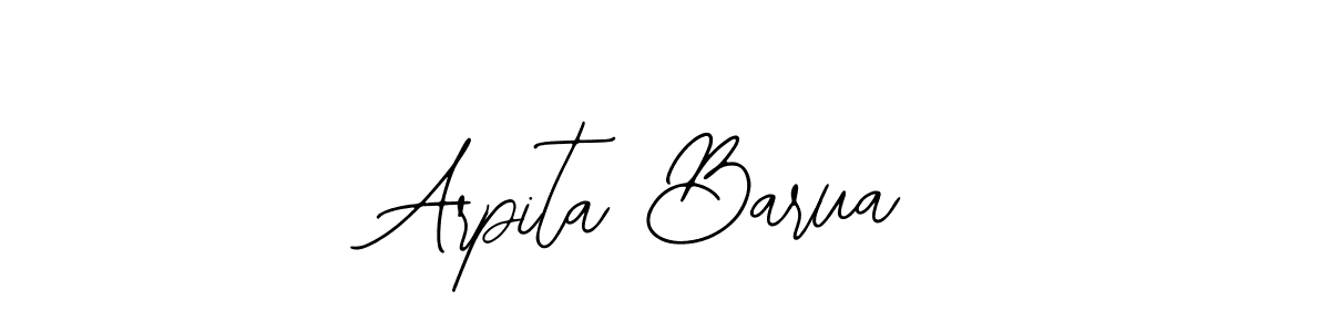 The best way (Bearetta-2O07w) to make a short signature is to pick only two or three words in your name. The name Arpita Barua include a total of six letters. For converting this name. Arpita Barua signature style 12 images and pictures png