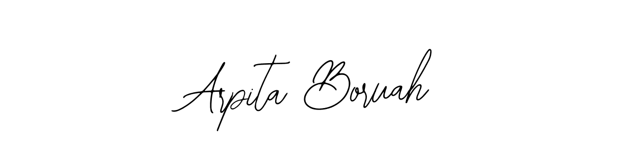 Bearetta-2O07w is a professional signature style that is perfect for those who want to add a touch of class to their signature. It is also a great choice for those who want to make their signature more unique. Get Arpita Boruah name to fancy signature for free. Arpita Boruah signature style 12 images and pictures png