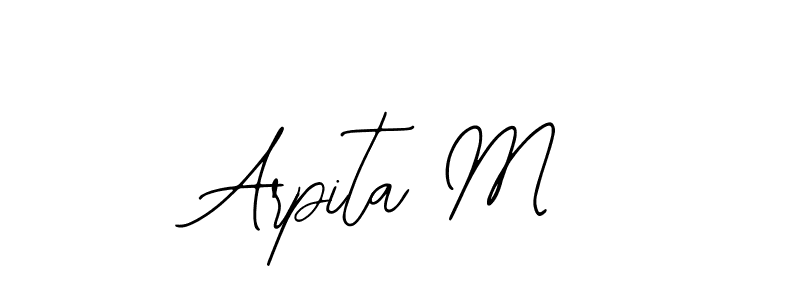 Create a beautiful signature design for name Arpita M. With this signature (Bearetta-2O07w) fonts, you can make a handwritten signature for free. Arpita M signature style 12 images and pictures png