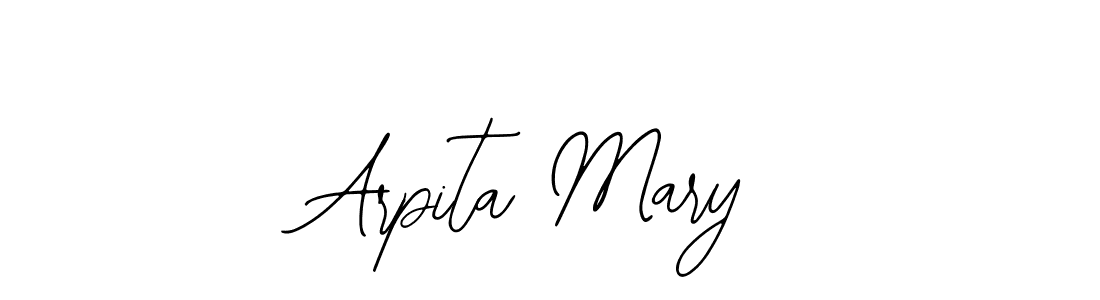 Use a signature maker to create a handwritten signature online. With this signature software, you can design (Bearetta-2O07w) your own signature for name Arpita Mary. Arpita Mary signature style 12 images and pictures png