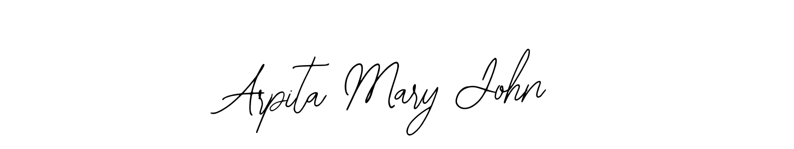 Make a short Arpita Mary John signature style. Manage your documents anywhere anytime using Bearetta-2O07w. Create and add eSignatures, submit forms, share and send files easily. Arpita Mary John signature style 12 images and pictures png