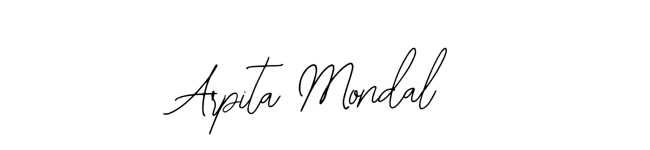 Use a signature maker to create a handwritten signature online. With this signature software, you can design (Bearetta-2O07w) your own signature for name Arpita Mondal. Arpita Mondal signature style 12 images and pictures png