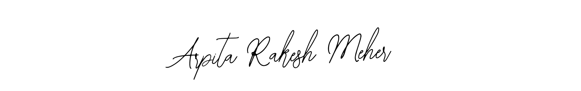How to make Arpita Rakesh Meher name signature. Use Bearetta-2O07w style for creating short signs online. This is the latest handwritten sign. Arpita Rakesh Meher signature style 12 images and pictures png