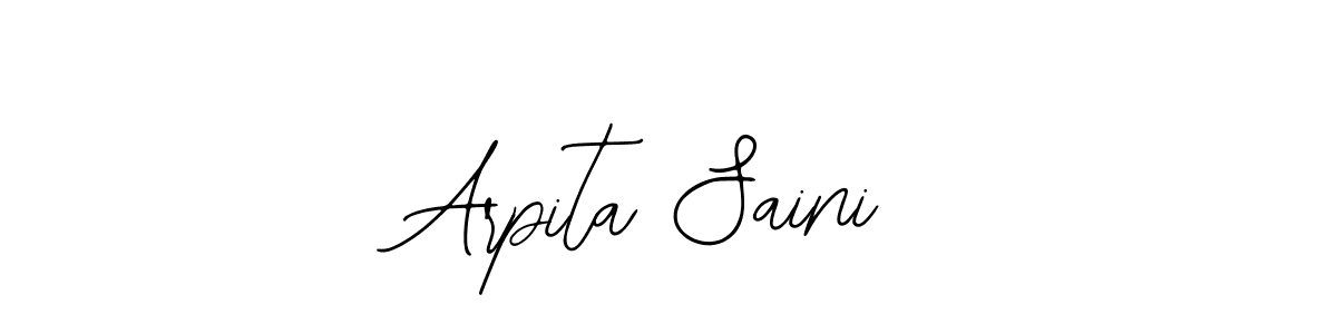 How to make Arpita Saini name signature. Use Bearetta-2O07w style for creating short signs online. This is the latest handwritten sign. Arpita Saini signature style 12 images and pictures png