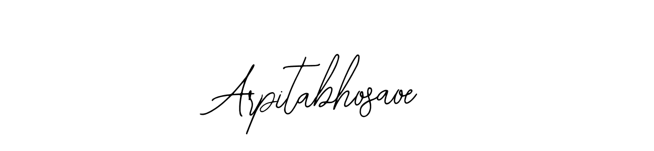 How to make Arpitabhosaoe name signature. Use Bearetta-2O07w style for creating short signs online. This is the latest handwritten sign. Arpitabhosaoe signature style 12 images and pictures png