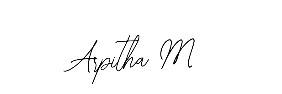 How to make Arpitha M signature? Bearetta-2O07w is a professional autograph style. Create handwritten signature for Arpitha M name. Arpitha M signature style 12 images and pictures png