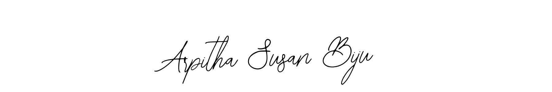 Use a signature maker to create a handwritten signature online. With this signature software, you can design (Bearetta-2O07w) your own signature for name Arpitha Susan Biju. Arpitha Susan Biju signature style 12 images and pictures png