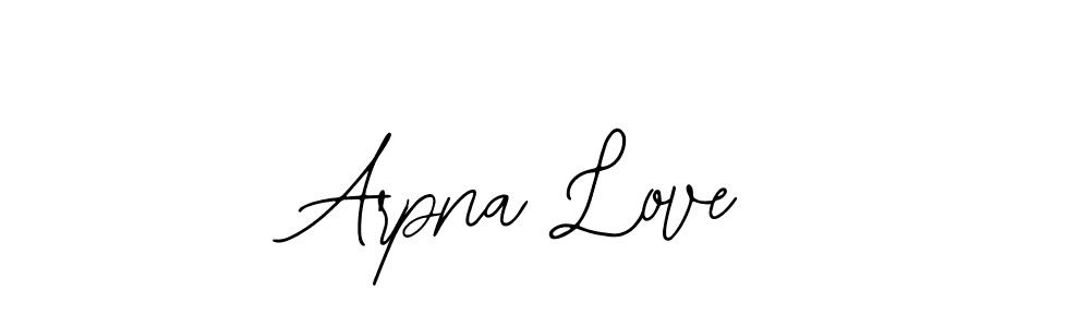 Also You can easily find your signature by using the search form. We will create Arpna Love name handwritten signature images for you free of cost using Bearetta-2O07w sign style. Arpna Love signature style 12 images and pictures png