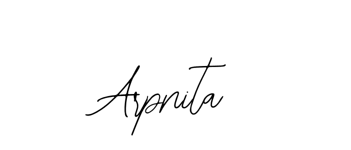 How to make Arpnita name signature. Use Bearetta-2O07w style for creating short signs online. This is the latest handwritten sign. Arpnita signature style 12 images and pictures png