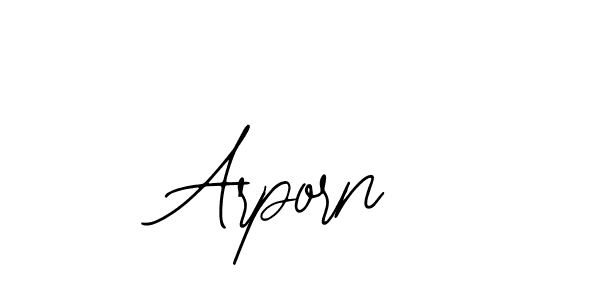 if you are searching for the best signature style for your name Arporn. so please give up your signature search. here we have designed multiple signature styles  using Bearetta-2O07w. Arporn signature style 12 images and pictures png