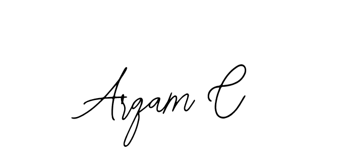 Use a signature maker to create a handwritten signature online. With this signature software, you can design (Bearetta-2O07w) your own signature for name Arqam C. Arqam C signature style 12 images and pictures png