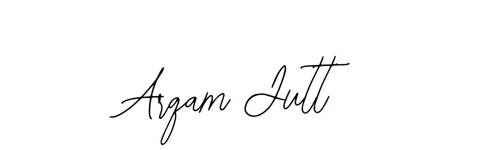 The best way (Bearetta-2O07w) to make a short signature is to pick only two or three words in your name. The name Arqam Jutt include a total of six letters. For converting this name. Arqam Jutt signature style 12 images and pictures png