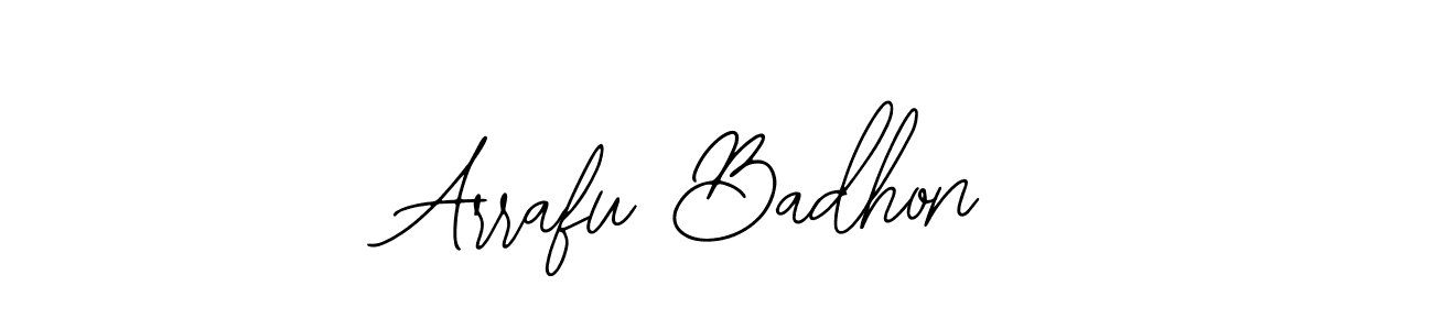 Make a beautiful signature design for name Arrafu Badhon. With this signature (Bearetta-2O07w) style, you can create a handwritten signature for free. Arrafu Badhon signature style 12 images and pictures png